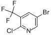 Molecular Structure of 211122-40-6 (5-Bromo-2-chloro-3-(trifluoromethyl)pyridine)